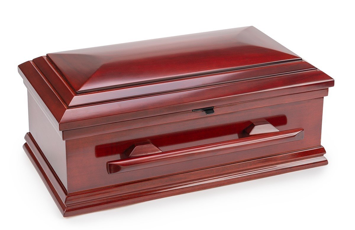 19 Inch Classic Wood Baby Casket with Slide Lock C-19-SO 636225539768