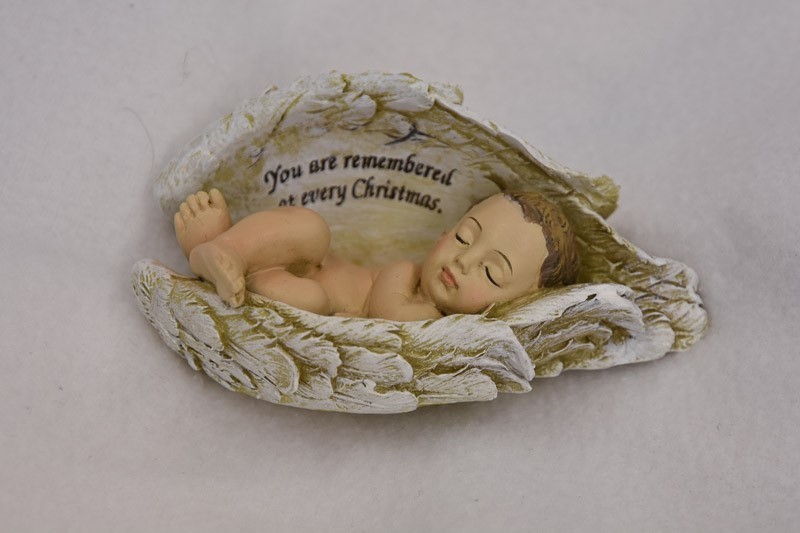 Baby in wings Ornament light skin tone