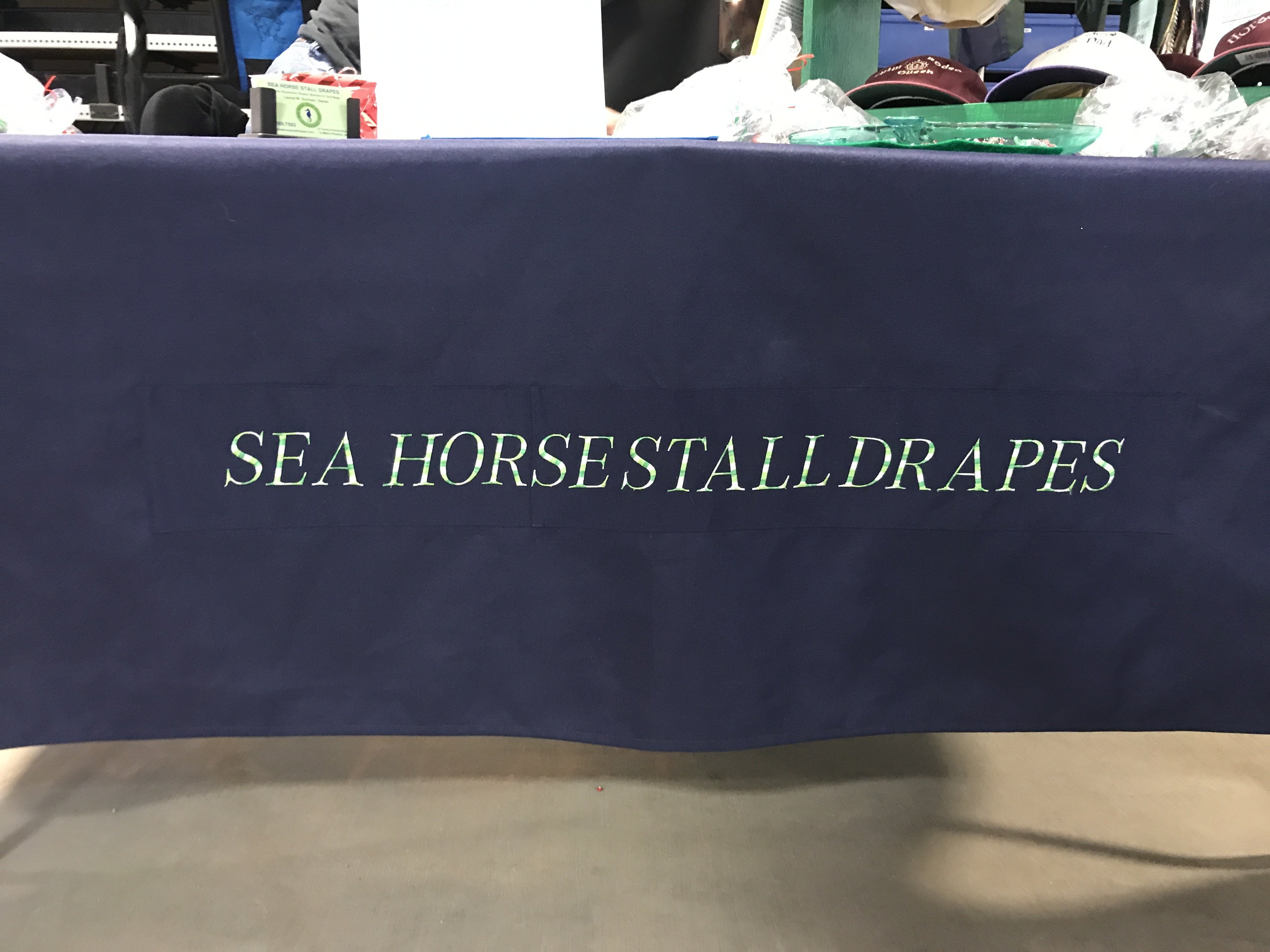 Barn Display Tablecloth Nylon Sea Horse Stall Drapes