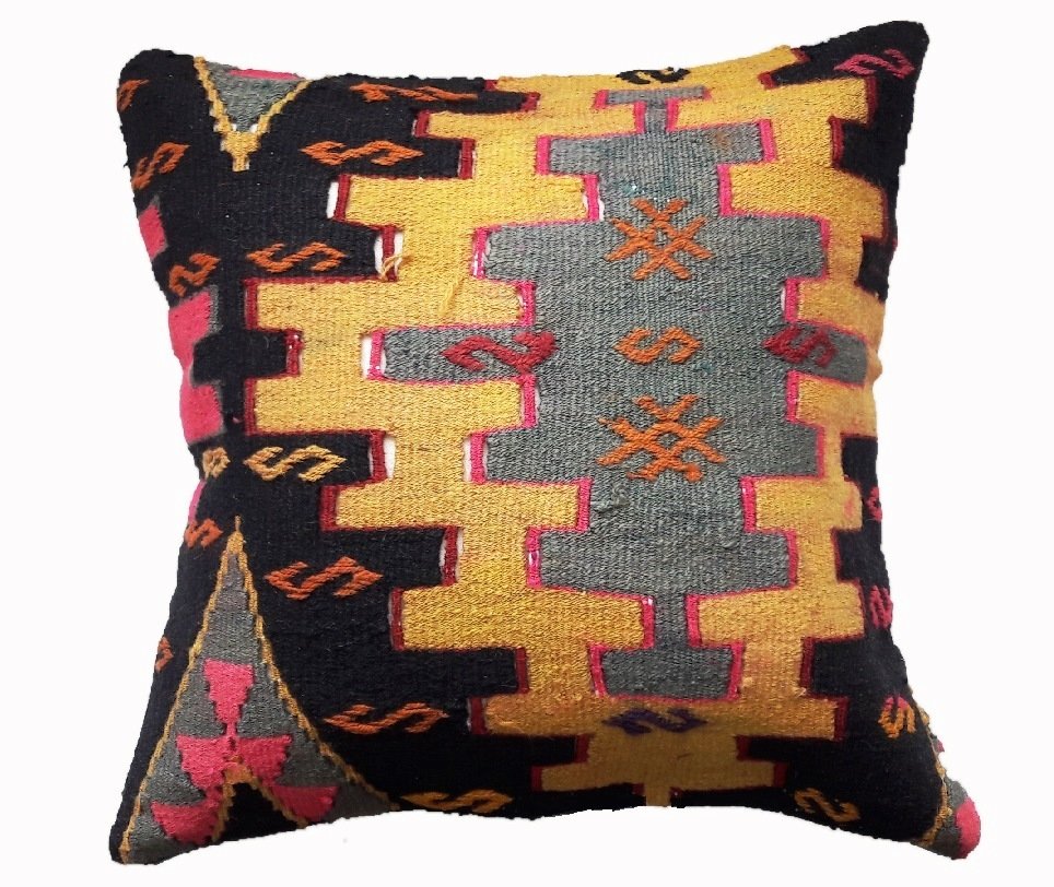 BUY CHEAP 20X20 VINTAGE KILIM PILLOW COVERS LOWEST PRICE, KILIM PILLOWS NO:15 00000