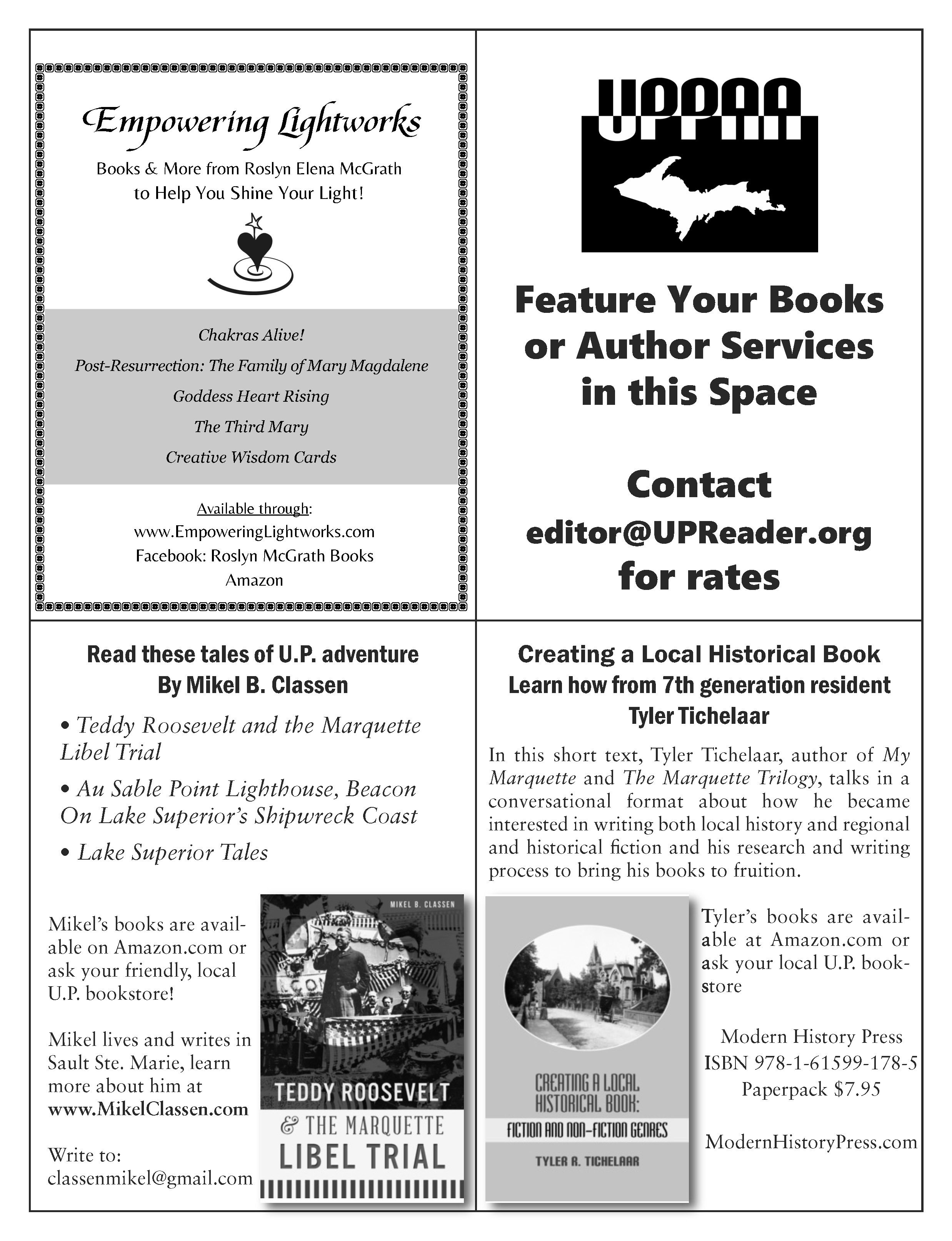 U.P. Reader Vol. 3 - Quarter Page advertising