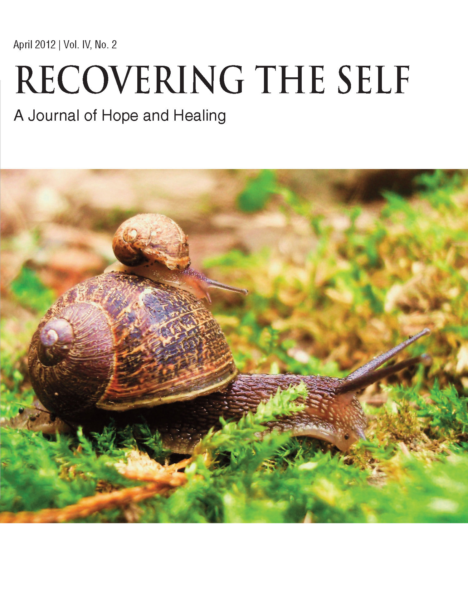 Recovering The Self: A Journal of Hope and Healing (Vol. IV, No. 2) -- New Beginnings 978-1-61599-161-7