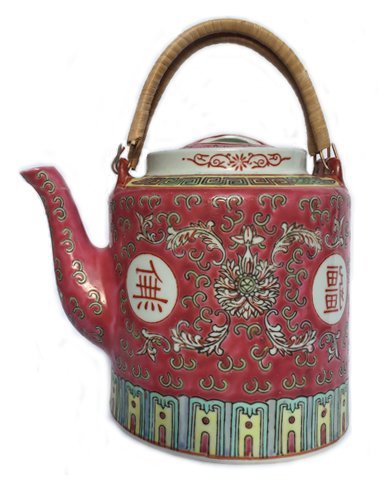 Chinese Rose Familia Ceramic Teapot LG (Red) Chinese Rose Familia Ceramic Teapot LG (Red)