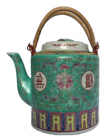Chinese Rose Familia Teapot LG (Green) Chinese Rose Familia Teapot LG (Green)