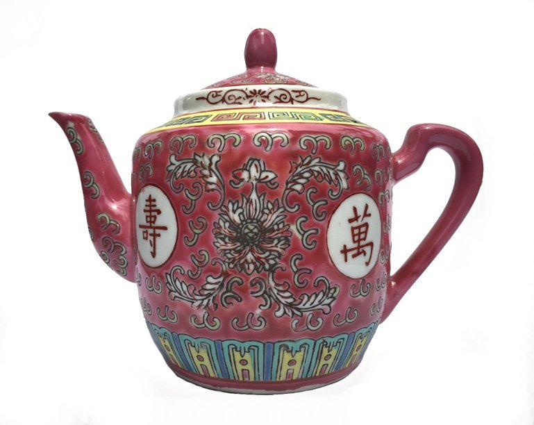 Chinese Rose Familia Teapot Medium (Red) Chinese Rose Familia Teapot Medium (Red)