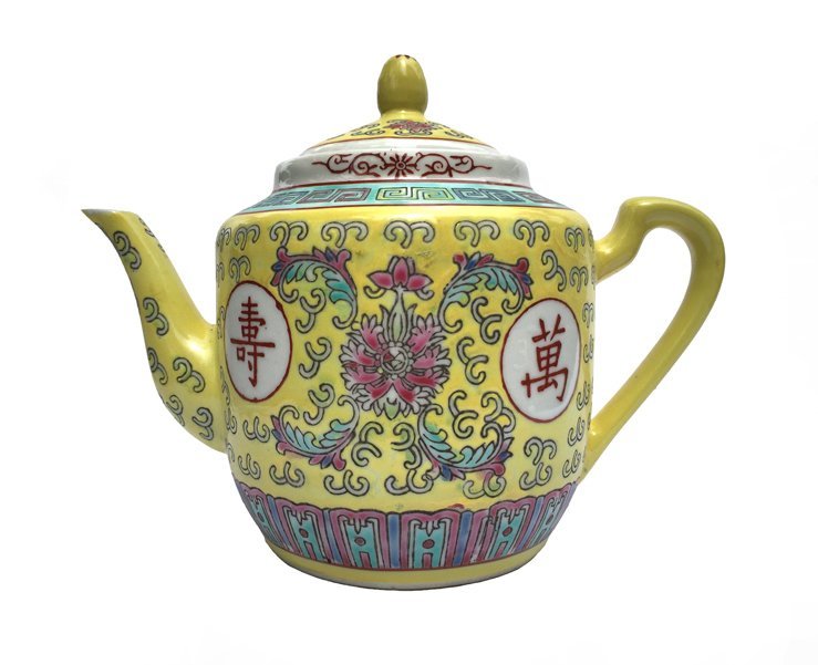 Chinese Rose Familia Teapot Medium (Yellow) Chinese Rose Familia Teapot Medium (Yellow)