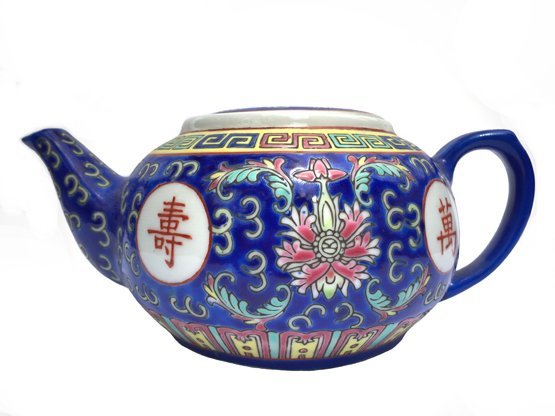 Chinese Rose Familia Teapot SM (Blue) Chinese Rose Familia Teapot SM (Blue)