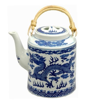 Classic Chinese Ming Dragon Tea Pot (Blue & White) Classic Chinese Ming Dragon Tea Pot (Blue & White)