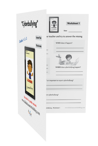 Lesson Plan and Worksheets on Cyberbullying Grades 1-2-3 Law-EZ113