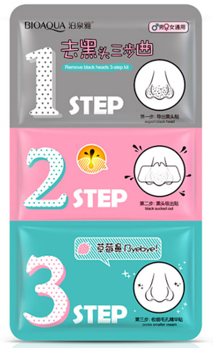 Трехступенчатая система очистки пор от черных точек «BIOAQUA»