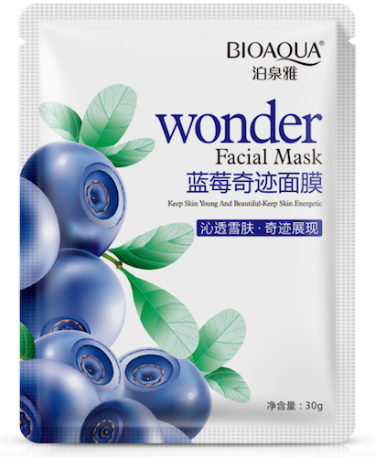 Увлажняющая маска «BIOAQUA» с экстрактом черники