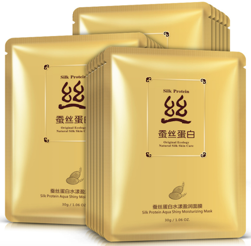 Подтягивающая и увлажняющая маска «BIOAQUA» с протеинами шелка