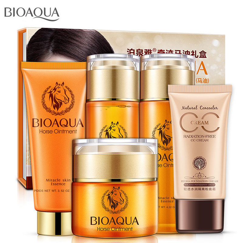 Набор с 5ти ступенчатой системой ухода с лошадиным жиром Horseoil