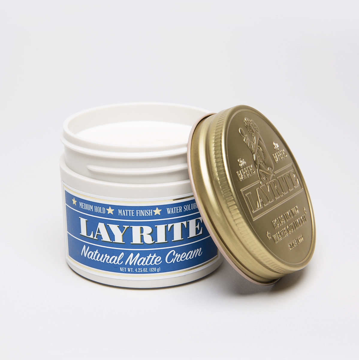 Layrite Natural Matte Cream Lid Open