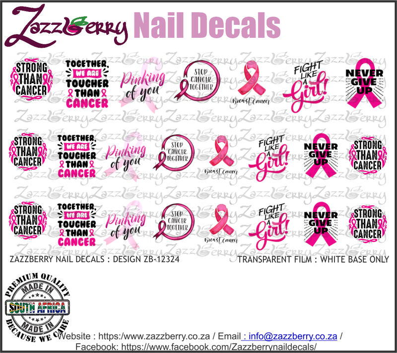 Awareness Christianity Zazzberry Water Slide Nail Decals