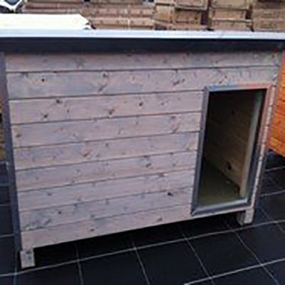 Hondenhok WOOD 3 grijs 00194