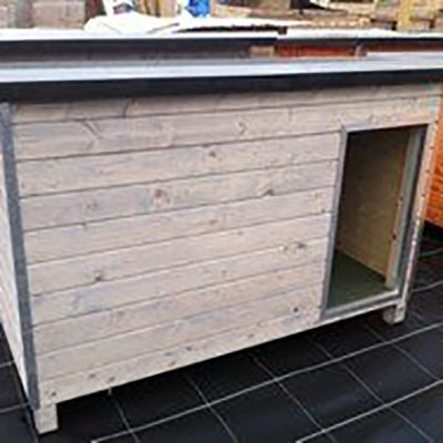 Hondenhok WOOD 4 grijs 00196