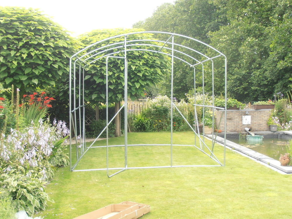 Kader / frame 6 x 3.5 x 3 m H met deur buizen 32 mm 00435