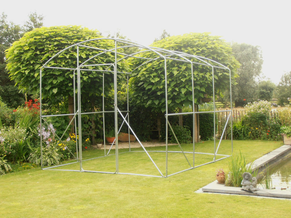 Kader / frame 4 x 3.5 x 3 m H met deur buizen 32 mm 00436