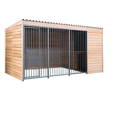 Comforta hondenren met GEÏSOLEERD nachthok 2 x 4 m 00464