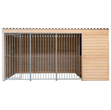 Comforta hondenren met GEÏSOLEERD nachthok 2 x 4 m