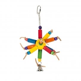 KLEURRIJK HOUTEN BLOKJES EN LEDER 00795