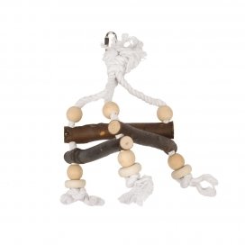 HOUTEN TRIANGEL MET KATOENTOUW M 00810