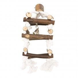 HOUTEN KLIMTOREN MET KATOENTOUW M 00812