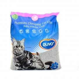 KATTENBAKVULLING PREMIUM MET BABYPOEDERGEUR 15KG 01042