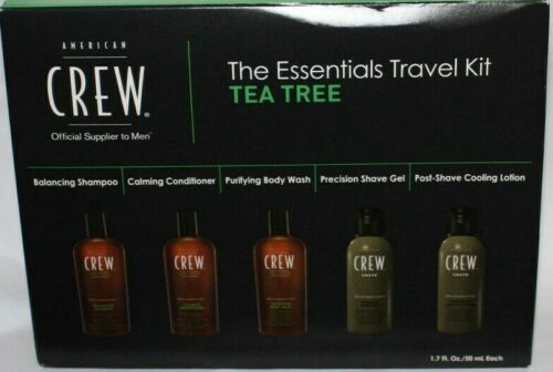 AMERICAN CREW The Essentials Travel Kit For Hair, Face & Body With TEA TREE 06382
