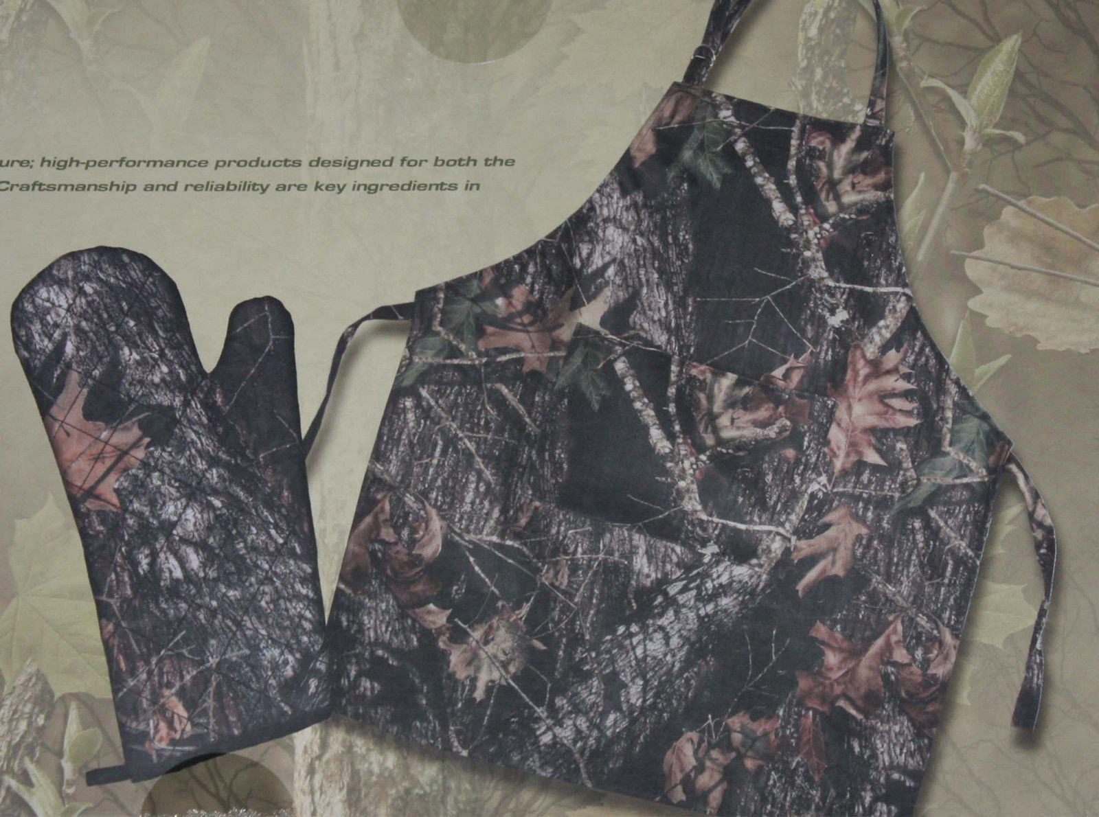 Camouflage Oven & Mitt set
