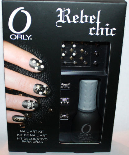 Orly REBEL CHIC Iron Butterfly Nail Polish .6 oz & Nail Art Kit 09001
