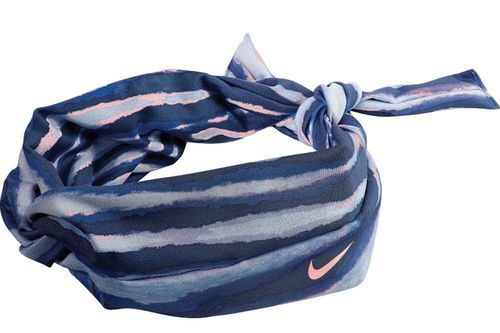 Nike Studio Unisex Twist Blue/Black/White/Mango Tiger Print Head Tie (One Size) 08841