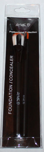 Aymie B' Professional Collection Black/White/Orange Foundation/Concealer Brush 08744