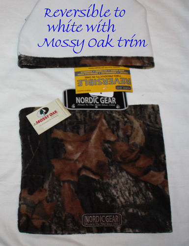 Nordic Gear Unisex Mossy Oak Breakup Reversible to White Neck Warmer (One Size) 08730