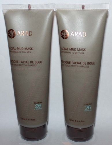 Lot of 2 ARAD Natural Beauty Facial Mud Mask Normal/Oily Skin 4.4 oz Each 08537
