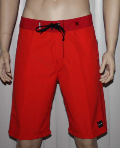 Hurley CHROMATONE Men's Red Swim Board Shorts (Size 34) 08268