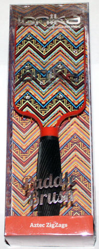 IONIKA AZTEC ZIGZAGS Rhinestone Embellished Large Paddle Hair Brush 07841