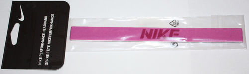 Nike Performance Unisex ¾" Red Violet/Bright Magenta "NIKE" Headband 07727