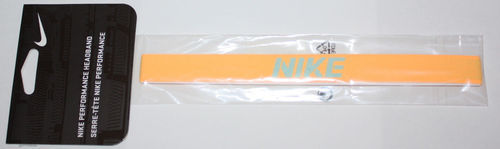 Nike Performance Unisex ¾" Atomic Orange/Glacier Ice "NIKE" Headband (One Size) 07726