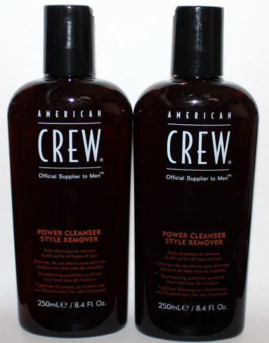 Lot Of 2 American Crew Power Cleanser Styler Remover Daily Shampoo 8.4 oz Each 07633