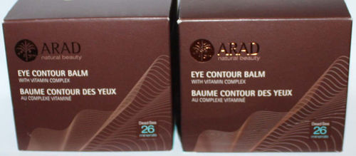Lot 2 ARAD Natural Beauty Eye Contour Balm With Vitamin Complex 1.7 oz Each 07213