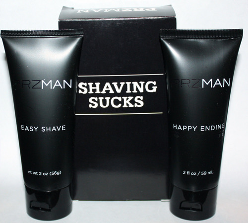 PRZMAN Shaving Sucks Easy Shave Lube & Happy Ending After Shave Healer 2 oz 05719