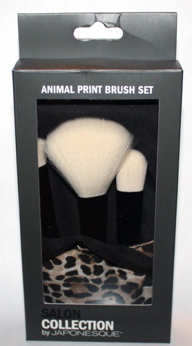 Salon Collection By JAPONESQUE Animal Print Makeup Brush Set 05194
