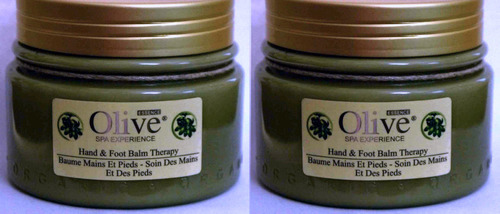 Lot Of 2 HOME SPA COLLECTION Olive Essence Hand And Foot Balm Therapy 8 oz Ea 03943