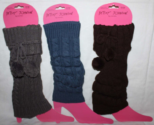 Betsey Johnson Women's Leg Warmers Boot Toppers (Size OS) 03816