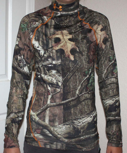 Under Armour Men's Coldgear Fitted Mossy Oak Infinity Camo Shirt (Small) 03794