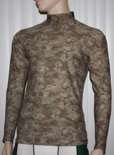 Under Armour Men's Coldgear Moisture Transport Abstract Print Shirt 03789