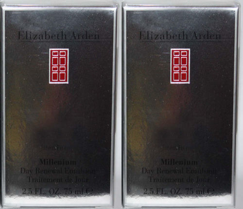 Lot Of 2 ELIZABETH ARDEN Millenium Day Renewal Emulsion 2.5 oz Each 03643