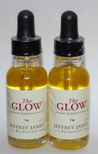 Lot Of 2 Jeffrey James Botanicals THE GLOW Ultimate Hydration Restore 1 oz Each *Reduced* 03123